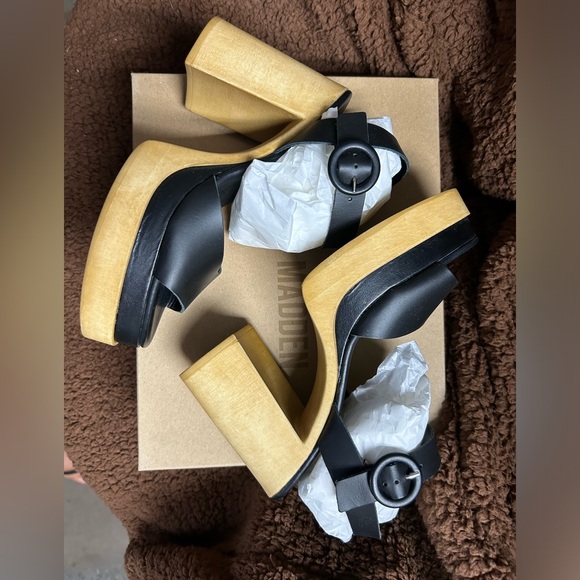 Steve Madden Ruth black leather 7 - Picture 4 of 6